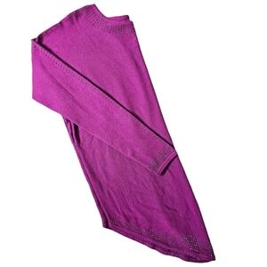 Oliver Scroll Neck Sweater with embellishments. V bottom. Size S